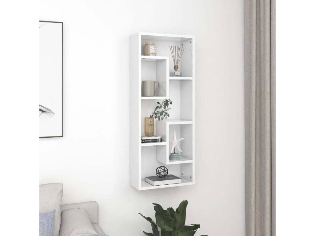 Wall Shelf 36 x 16 x 90 cm - White