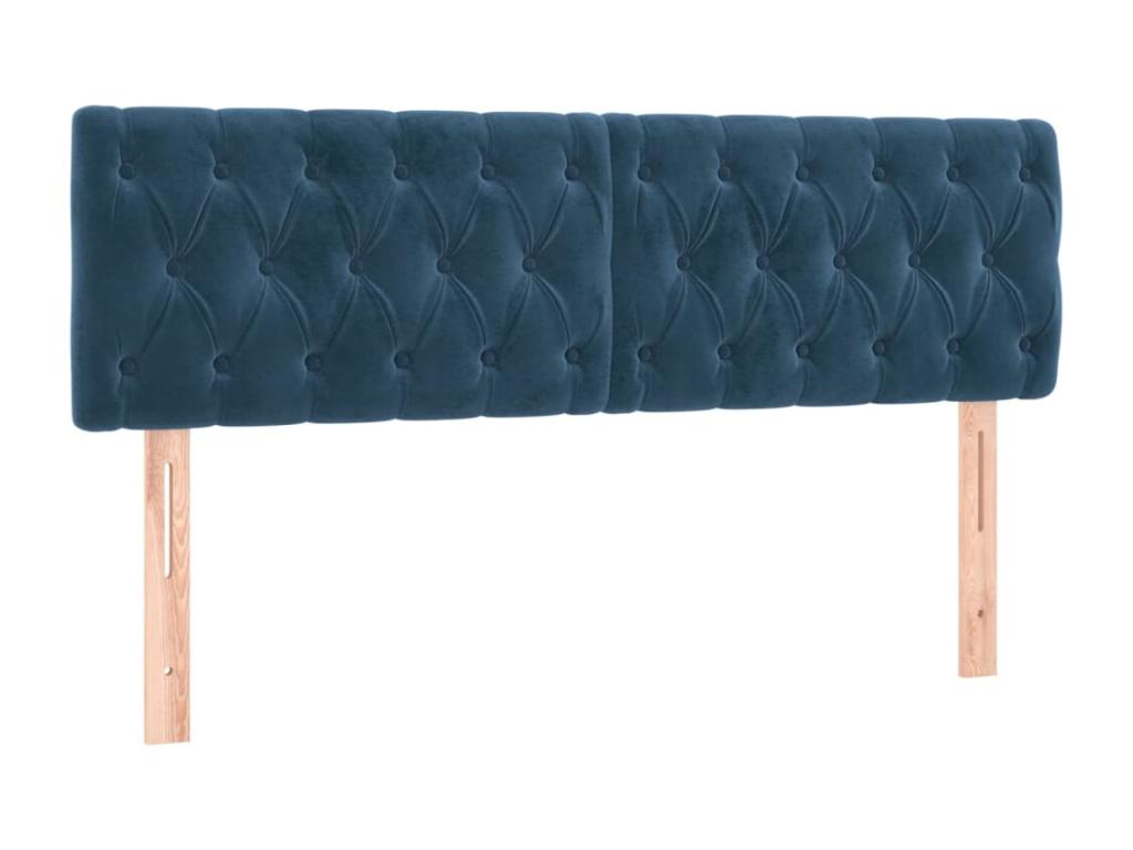 Velvet Headboard - Blue - 597028