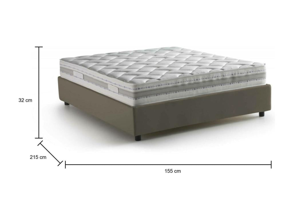 Storage Bed 140 x 200 cm - Green