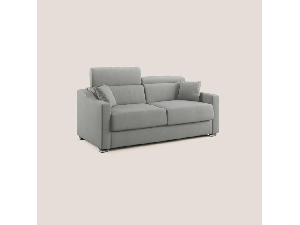 Fabric Sofa 120 x 197 cm - Gray - 395151