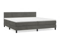 Velvet Slatted Bed Base 200 x 200 - Gray - 423000