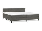 Velvet Slatted Bed Base 200 x 200 - Gray - 423000