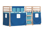 Solid Pine Wood Bunk Bed 90 x 190 cm - Blue