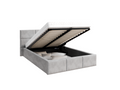 Storage Bed 140 x 190 - Light Gray