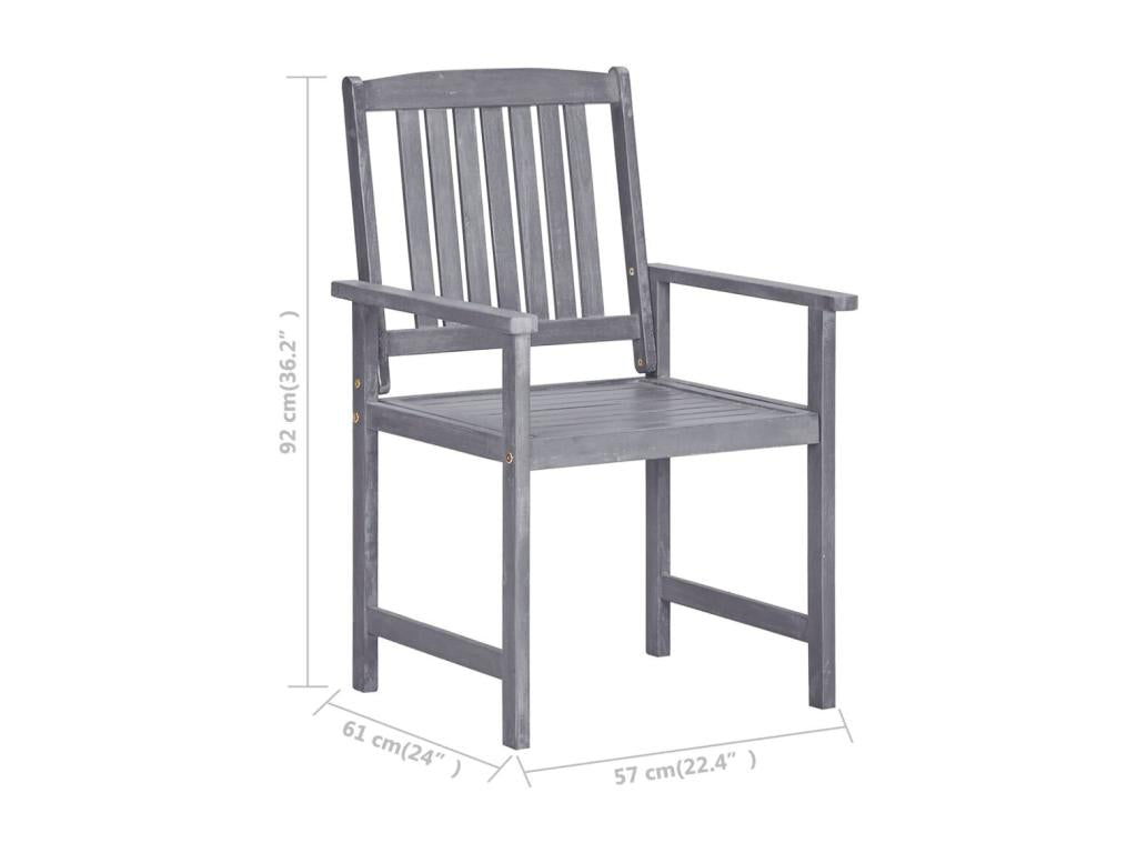 Solid Wood Home Furniture - Gray - 804954