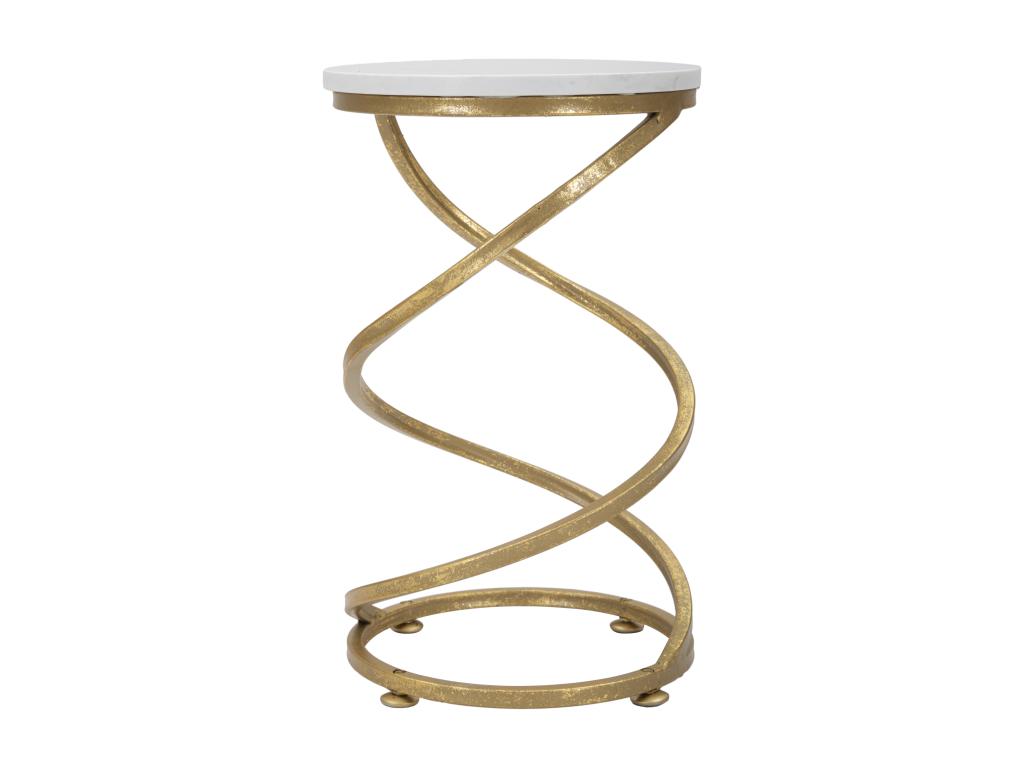Marble Coffee Table 27.5 x 47.5 cm - Gold