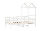 Solid Wood Home Furniture 90 x 190 cm - White