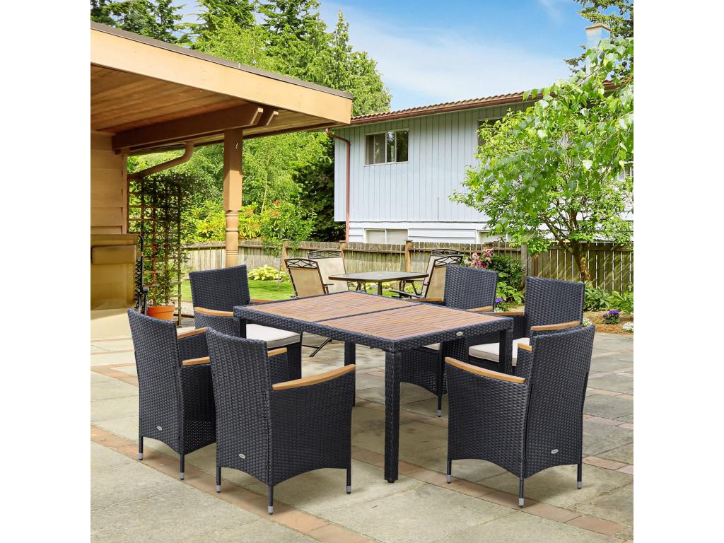 Outdoor Patio Set - Black - 434210