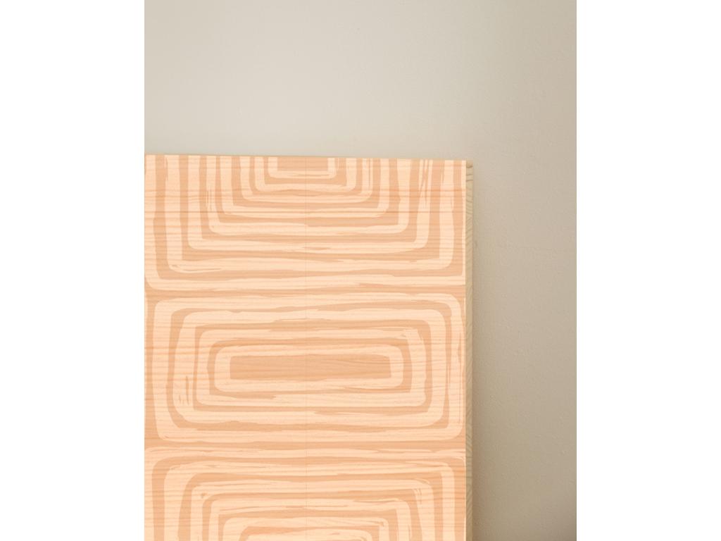 Solid Pine Wood Headboard 200 x 80 cm - Gold