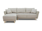 Fabric Sectional Sofa H 95 cm - Beige