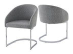 Fabric Home Furniture - Gray-Chair