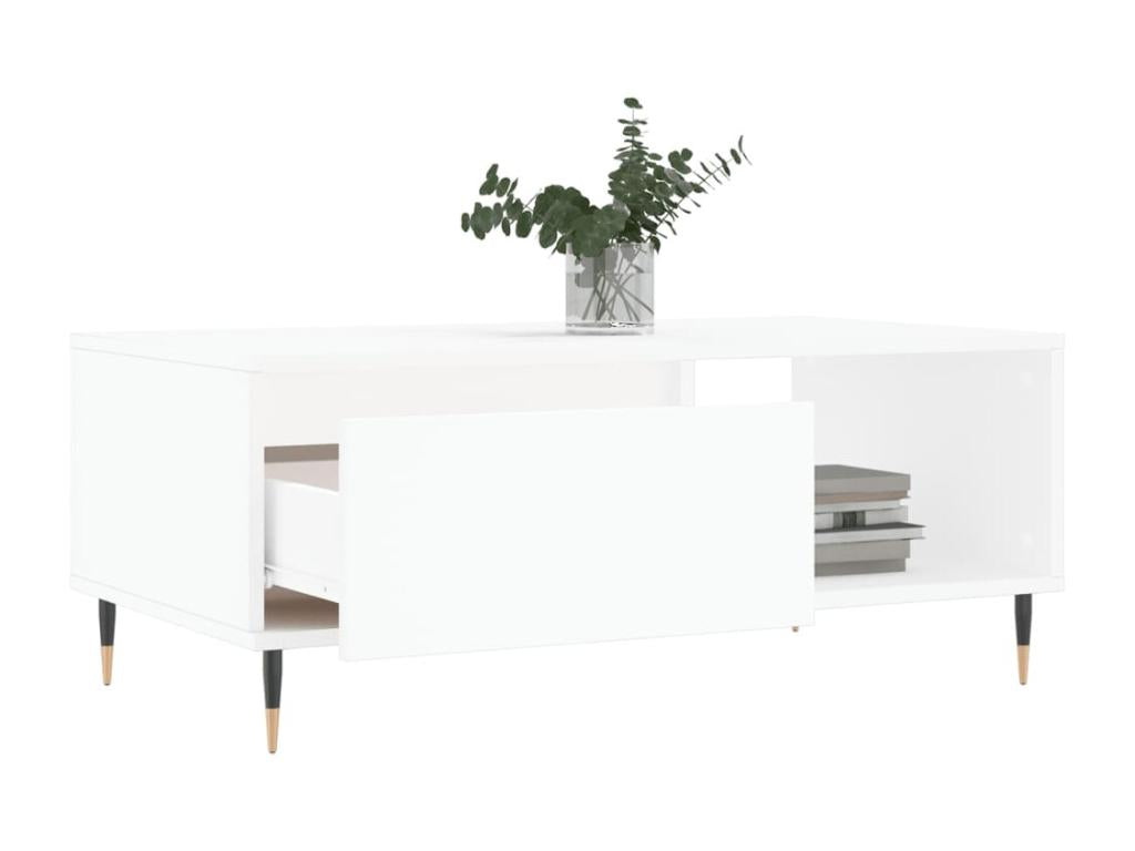 Coffee Table 90 x 50 x 36.5 cm - White