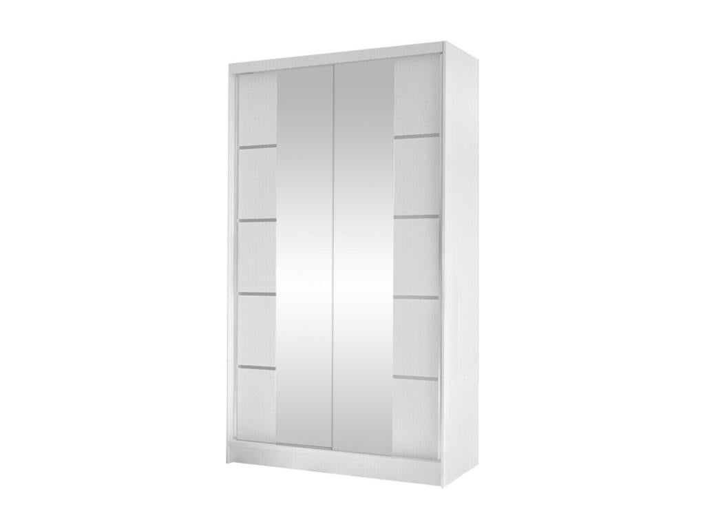 Wardrobe 200 x 100 x 58 cm - White