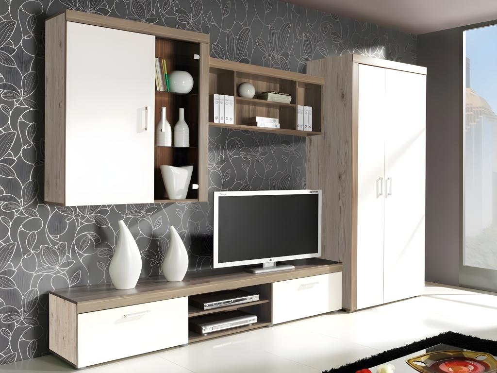 Wardrobe 203 x 90 x 55 cm - Brown