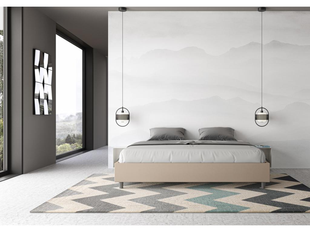 Faux Leather Storage Bed 180 x 200