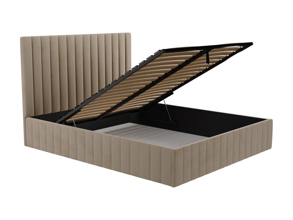 Velvet Headboard 140 x 190 cm - Green