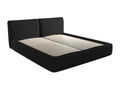 Fabric Storage Bed 180 x 200 - Black