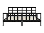 Solid Wood Headboard 200 x 200 - Black