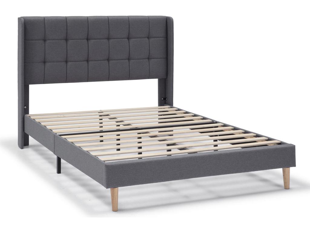 Bed Frame 90 x 190 cm - Gray