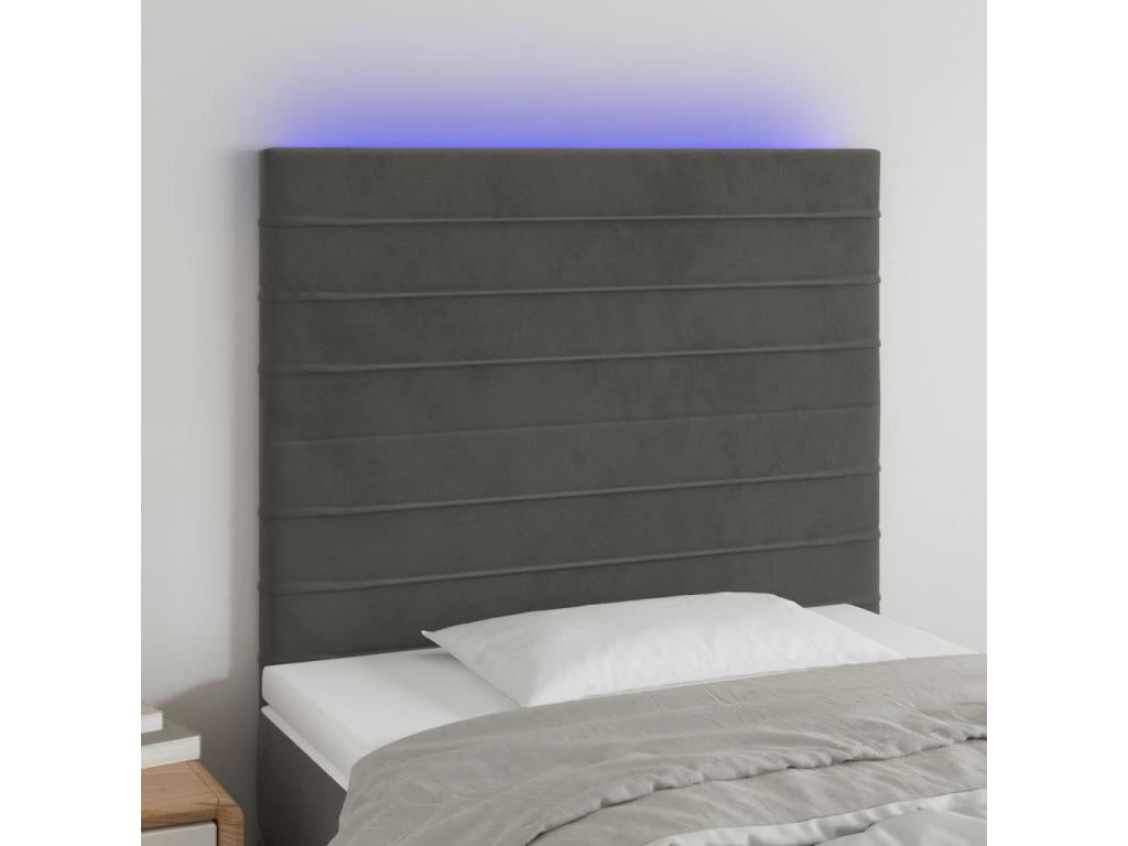 Velvet Headboard - Gray - 557548