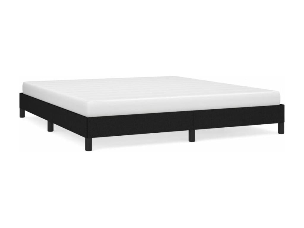 Fabric Bed Frame 180 x 200 cm - Black