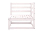 Solid Pine Wood Outdoor Patio Set - White