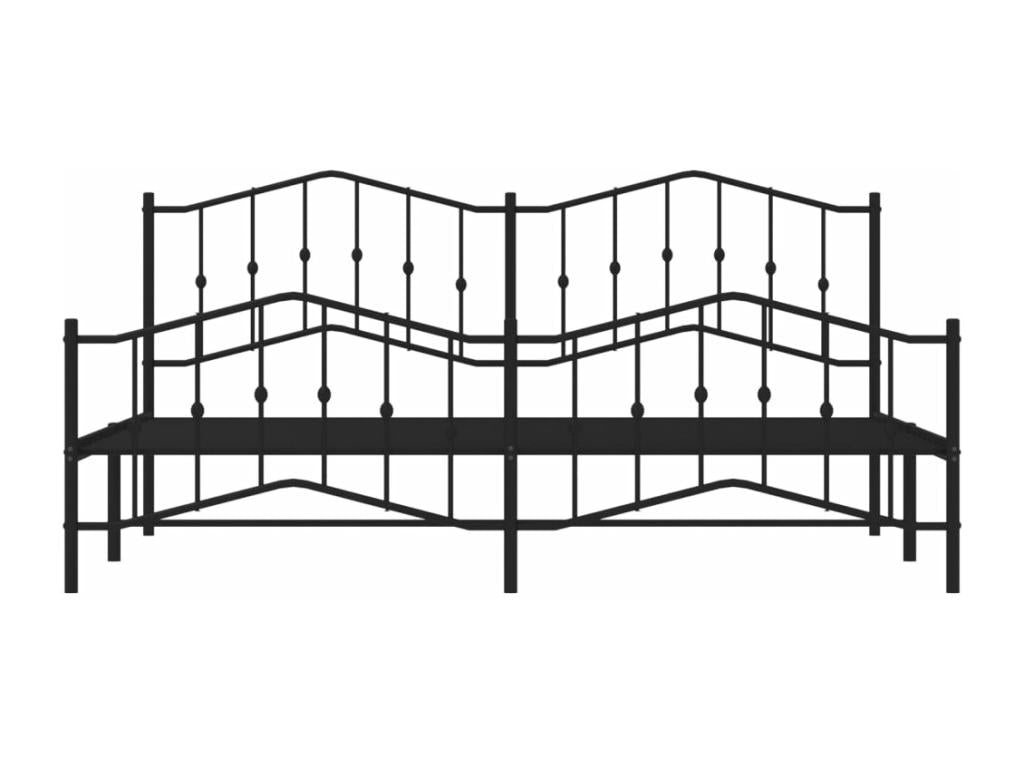 Metal Headboard 193 x 203 - Black