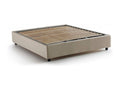 Fabric Storage Bed 160 x 200 cm - Beige