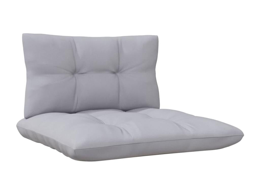 Solid Pine Wood Outdoor Patio Set - Gray