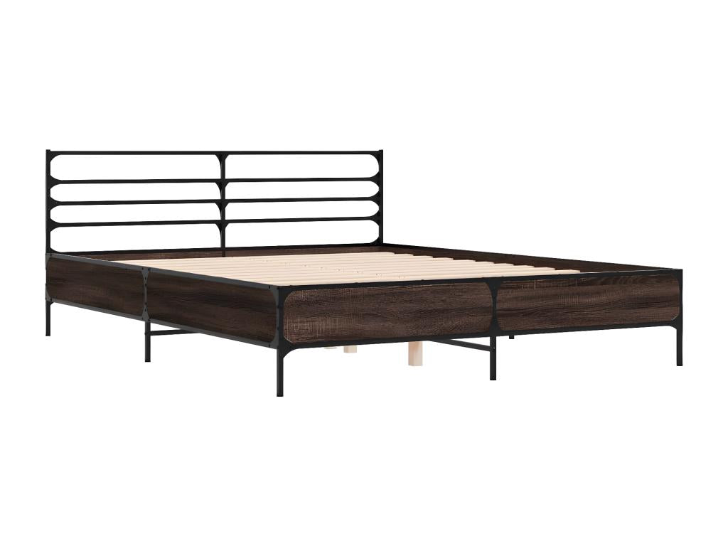 Bed Frame 160 x 200 cm - Brown