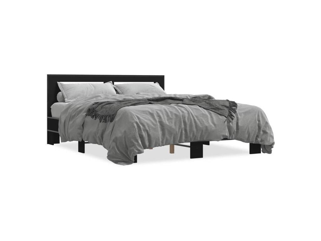 Metal Bed Frame 150 x 200 - Black