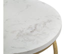 Marble Coffee Table 27.5 x 47.5 cm - Gold