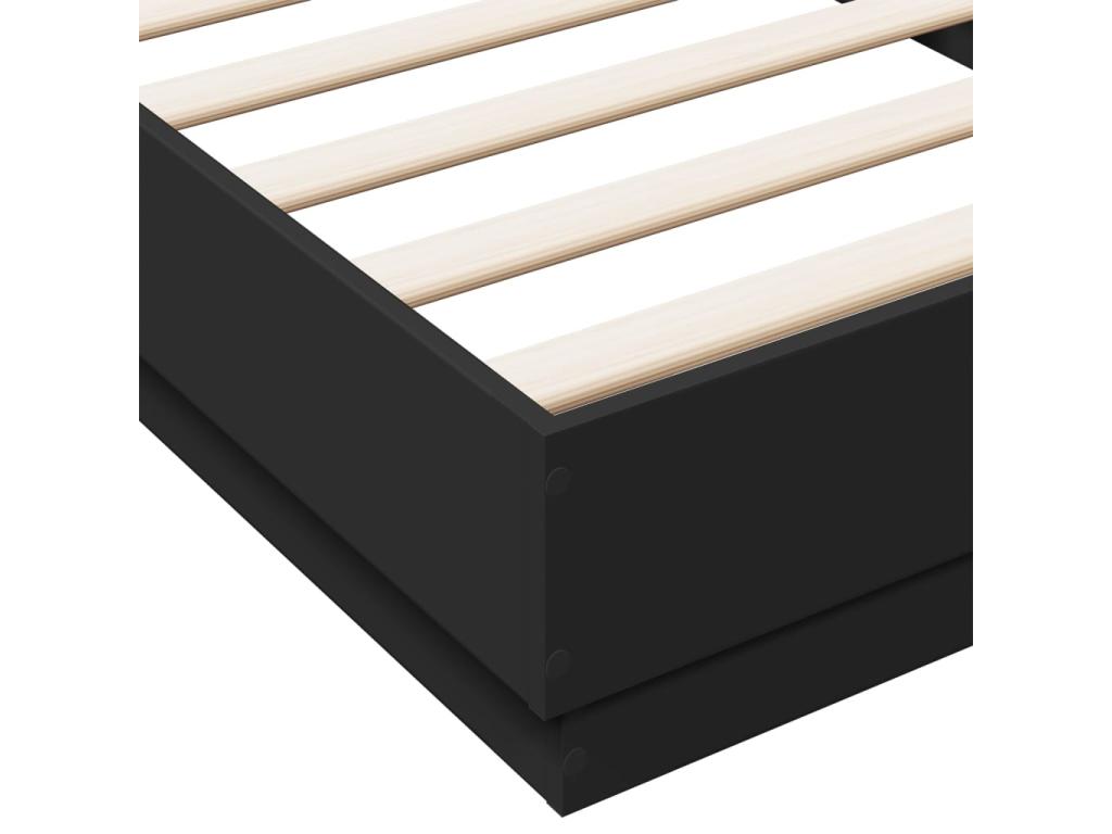 Bed Frame 100 x 200 cm - Black