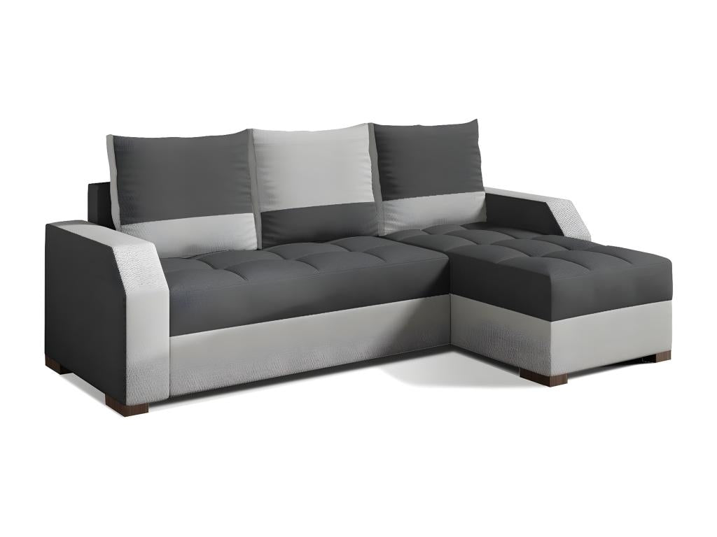 Fabric Sectional Sofa - Light Gray