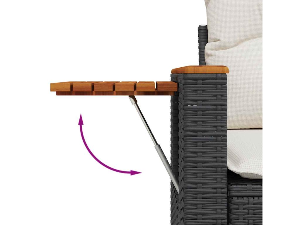 Outdoor Patio Set - Black - 446153