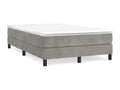 Velvet Slatted Bed Base 120 x 200 cm - Gray - 562222