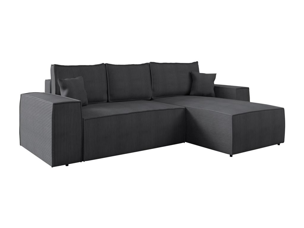 Sectional Sofa 279 x 181 x 94 cm - Gray