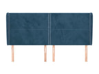 Velvet Headboard - Blue