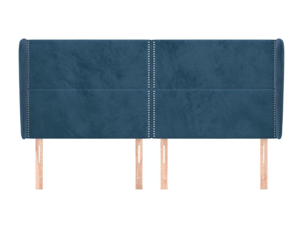 Velvet Headboard - Blue