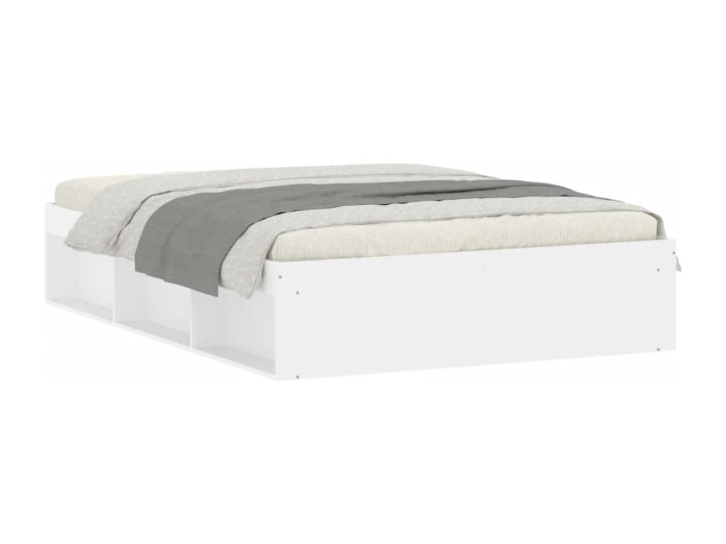 Bed Frame 135 x 190 cm - White