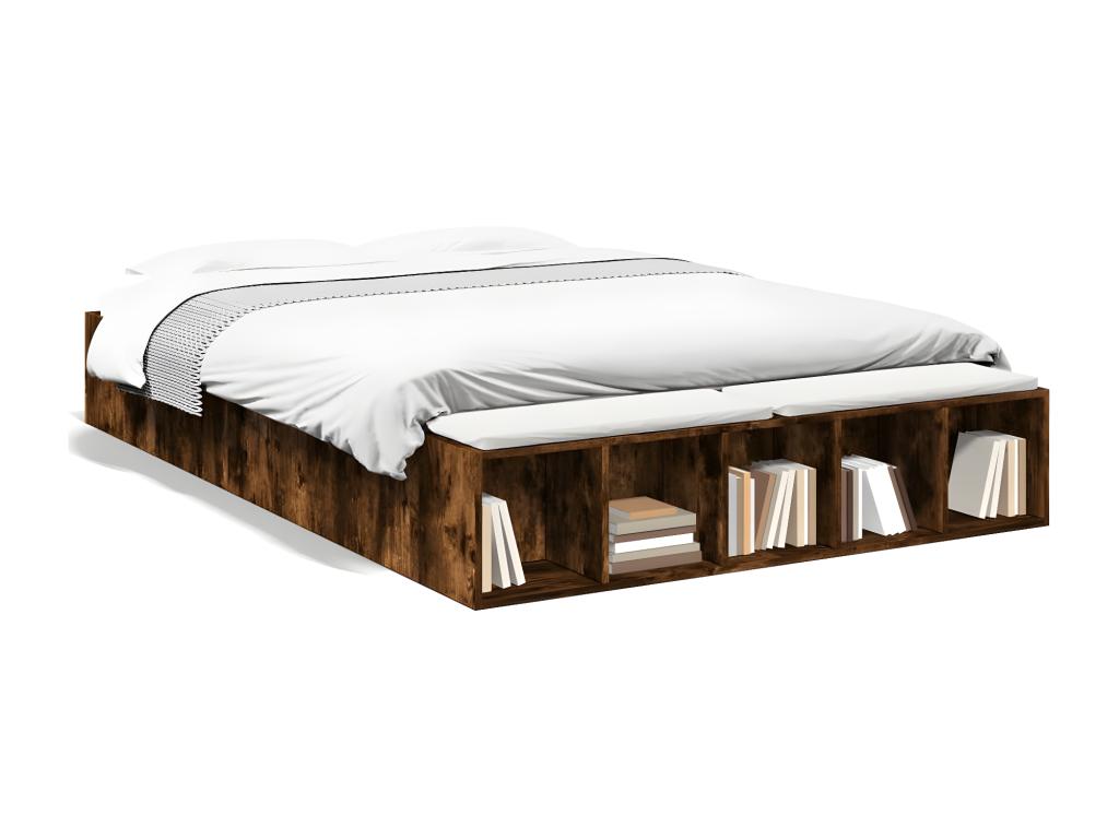 Bed Frame 140 x 200 cm - Brown