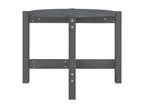 Solid Pine Wood Coffee Table - Gray