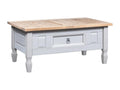 Solid Pine Wood Coffee Table 100 x 60 x 45 cm - Gray