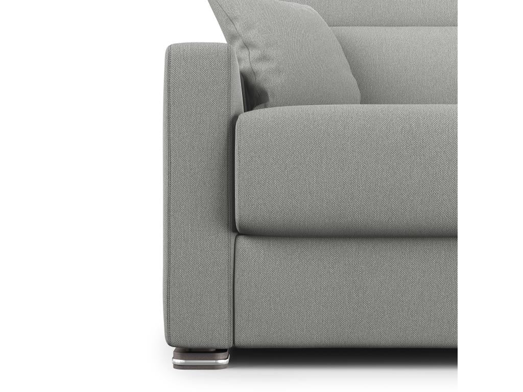 Fabric Sofa 120 x 197 cm - Gray - 395151
