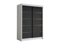 Wardrobe 200 x 120 x 58 cm - Black