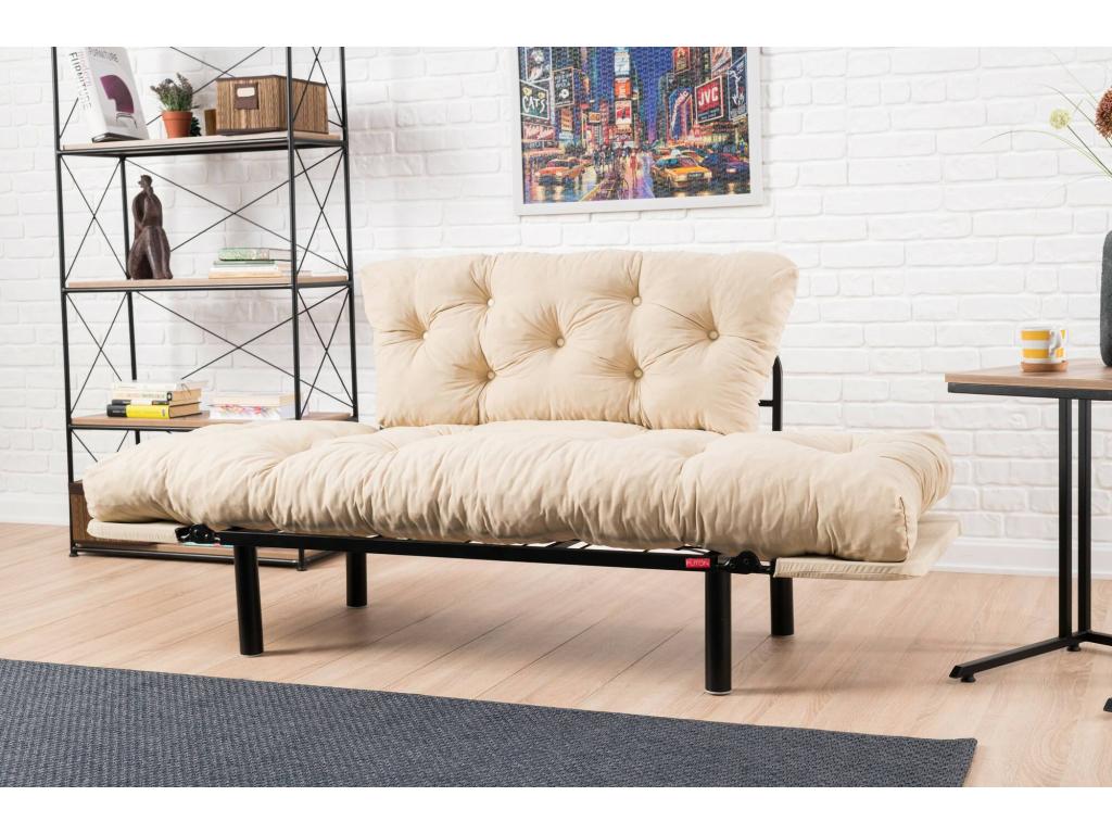 Sofa 155 x 70 cm - White