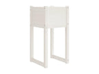 Solid Pine Wood Home Furniture 40 x 40 x 81 cm - White