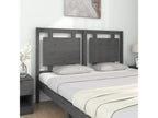 Solid Pine Wood Headboard 145.5 x 4 x 100 cm - Gray