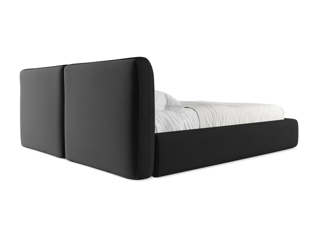 Fabric Storage Bed 180 x 200 - Black