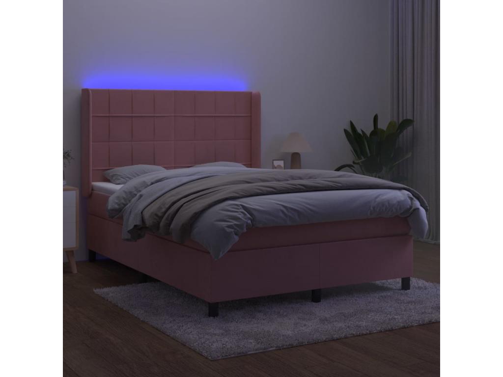 Velvet Slatted Bed Base 140 x 190 cm